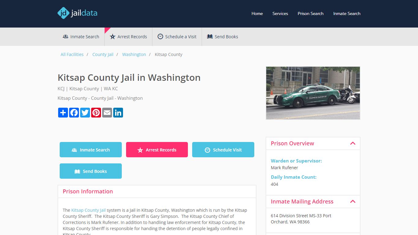 Kitsap County Jail: Jail Roster, Visitation, Commissary - Jaildata.com